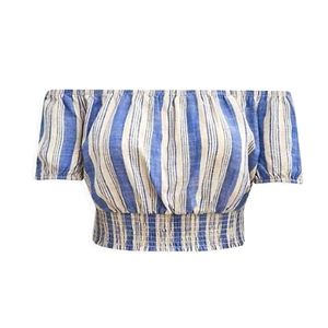 Torrid crop linen top